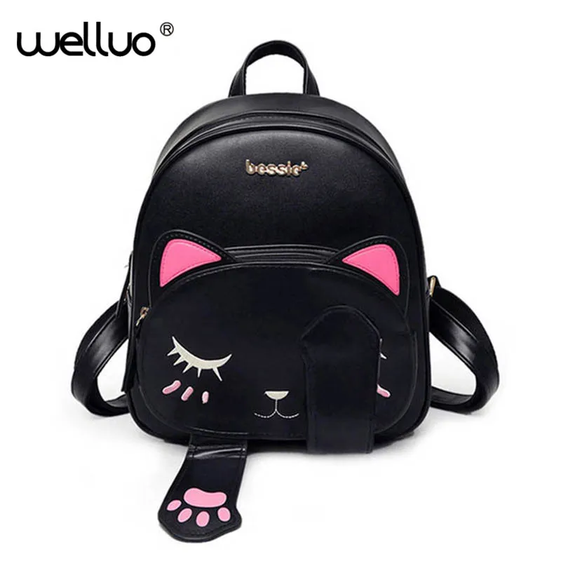 Fashion Penguin Top Quality Leather Backpacks Women Animal Backpack Shoulder Bags Bolsa Mochila Feminina XA531B