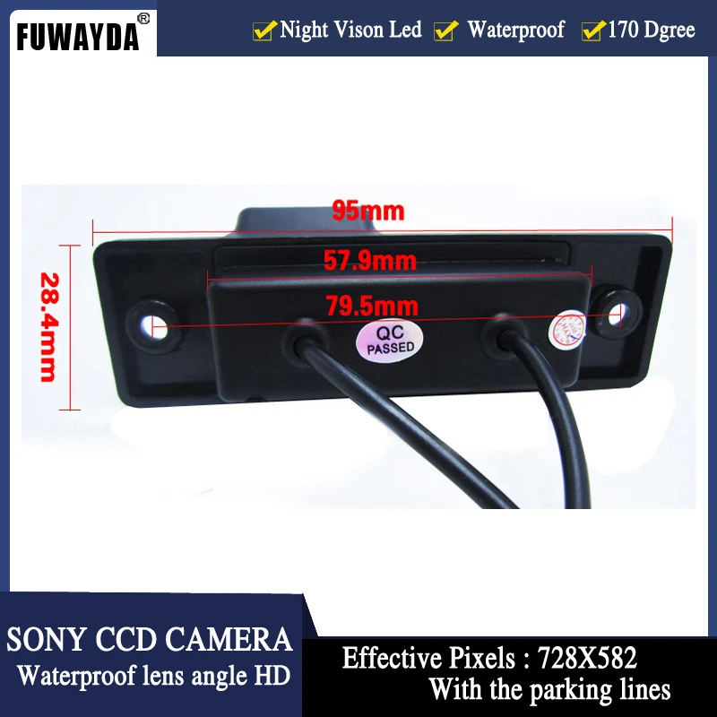 Бесплатная доставка Автомобильное зеркало заднего вида с чипом SONY CCD FUWAYDA