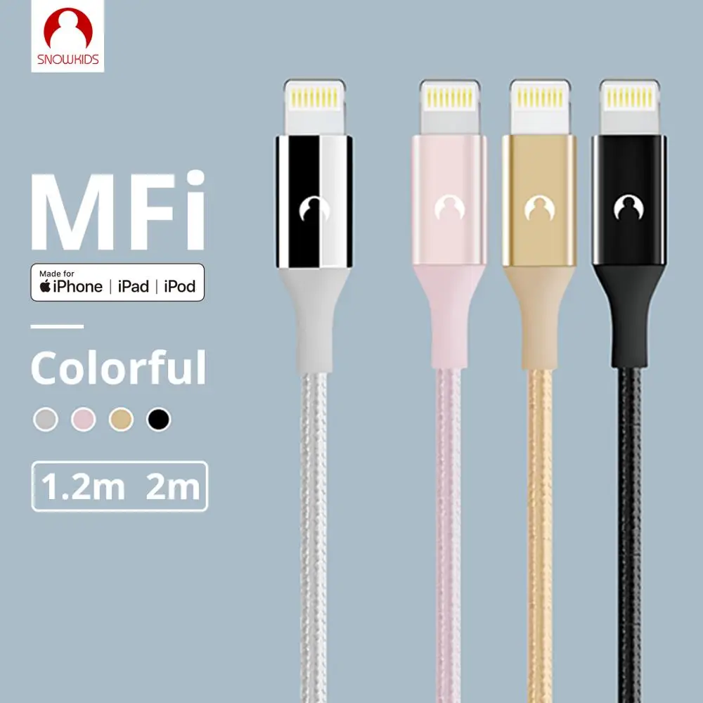 Usb Lightning Mfi Cable Iphone Lightning Mfi Snowkids Lightning