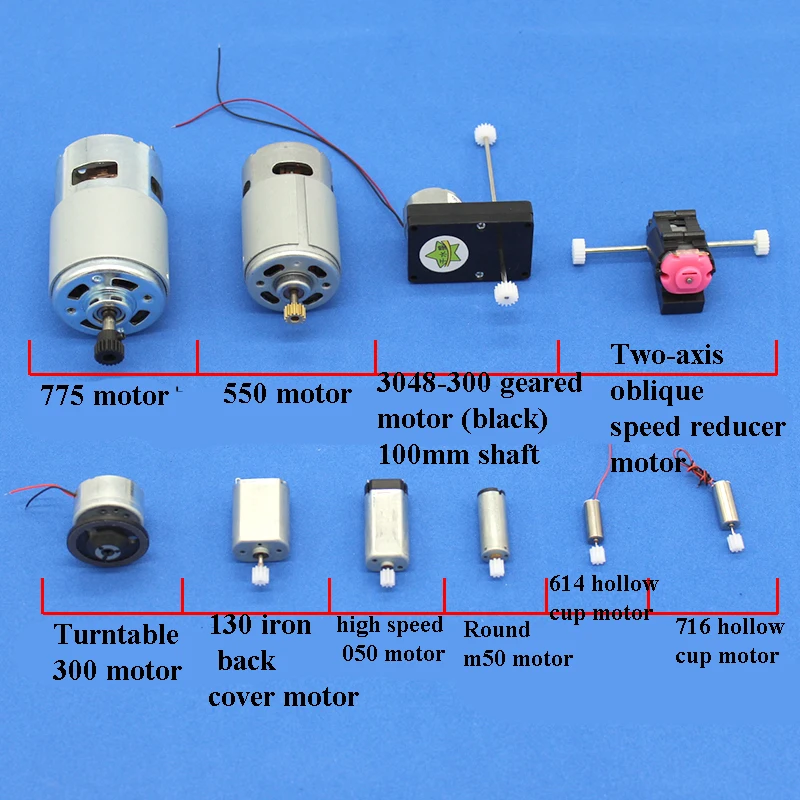 22 вида DIY DC мини моторы набор FK130SH/020/310/300/N20/180SH/614/3048 300/716/n30/550 мотор для