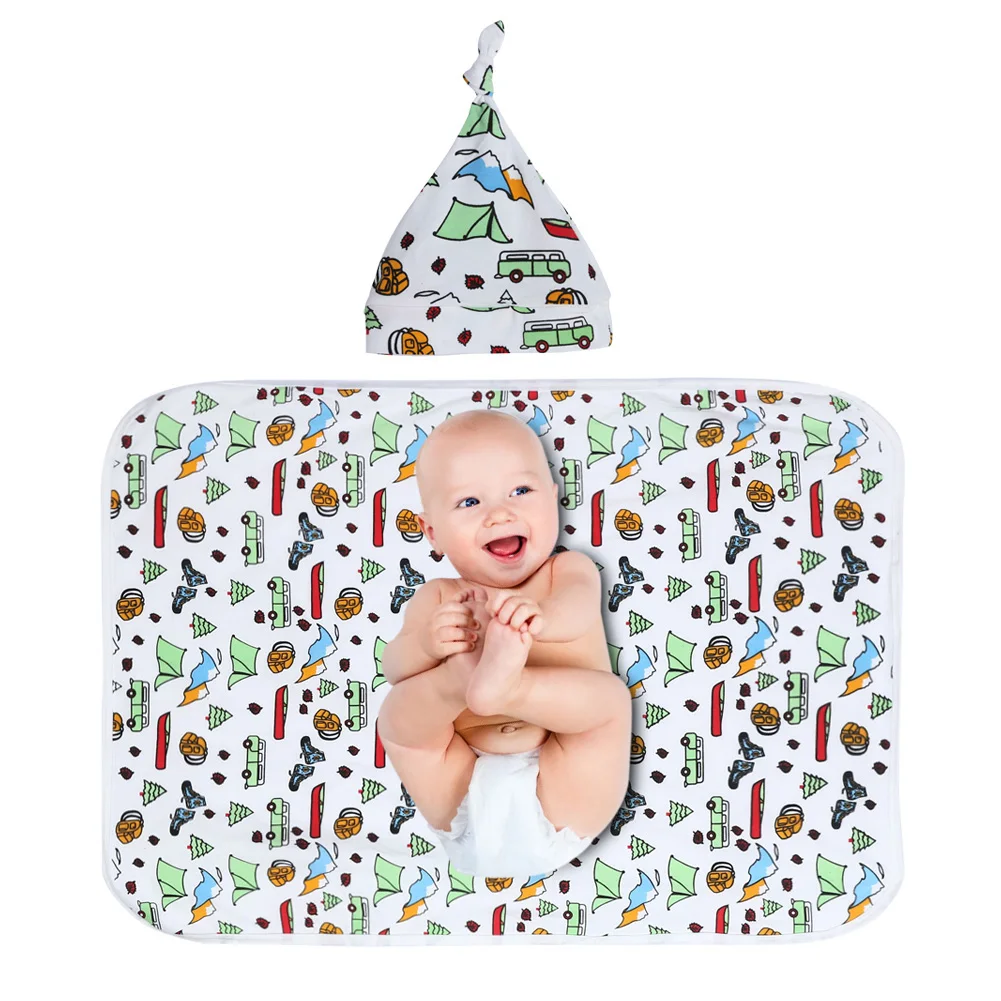 Новая кровать для новорожденных простыня постельных принадлежностей 55x75 см для новорожденных Матрасы для детской кроватки Постельное белье хлопок печать детское одеяло