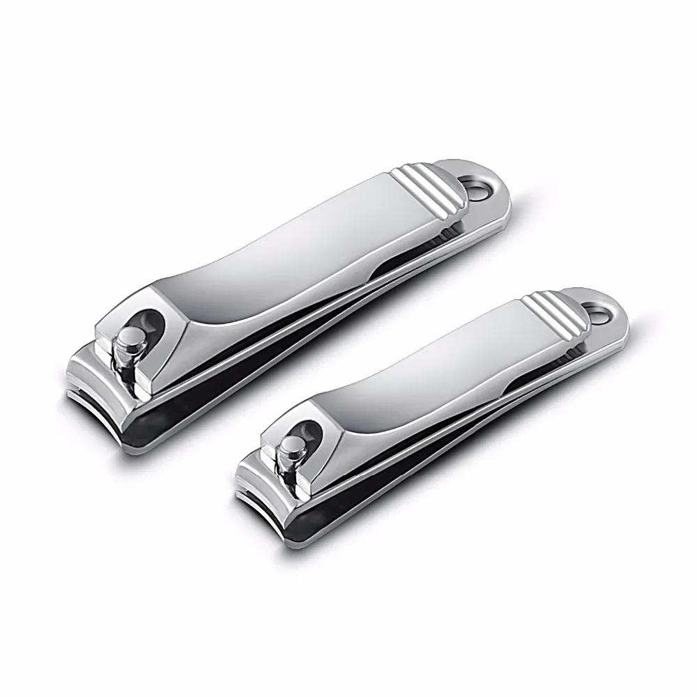 2pcs/set Stainless Steel Nail Tools Toe Nail Clipper Clippers Manicure