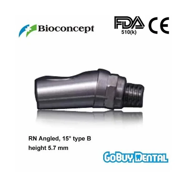 Straumann Compatible RN Angled Abutment, 15 type B, height 5.7mm, ShortRegular Neck Straumann Compatible RN Angled Abutment, 15 type B, height 5.7mm, ShortRegular Neck