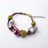 Pulsera de cuentas de cerámica hecha a mano para mujer, brazalete de abalorios bohemios, pulsera de hilo de regalo, # EY407 ► Foto 2/6
