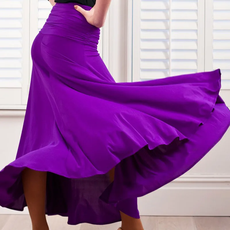 Современные Танцы костюмы фламенко юбки Бальные юбки Латинская Сальса Вальс Танго Бальные танцы платье юбка Одежда для танцев практика
