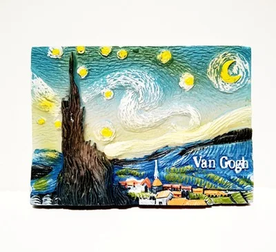 

Van Gogh constellation three-dimensional attractions featured tourist souvenir refrigerator stickers