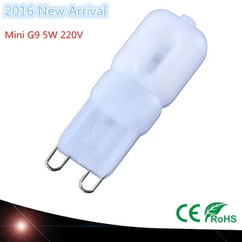 

10 pcs 2016 NEW Mini G9 LED lamp 220 V 230 V 240 V 5 W LED Lamps SMD2835 Corn Bulbs Chandelier Light Bright Spot