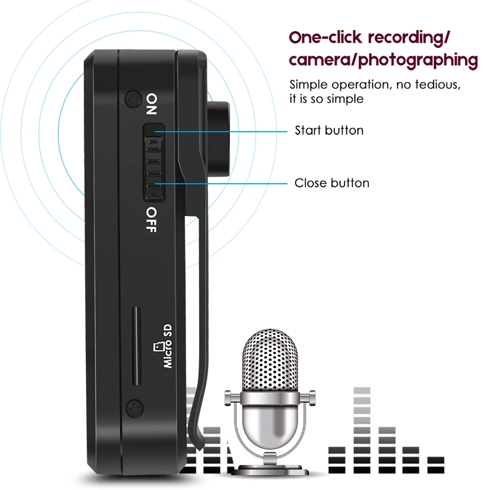 

Audio Video Dictaphone Registrar Handle Camera Video Recording Noise Reduction Clip Design Hidden Digital Recorder Pen Portable