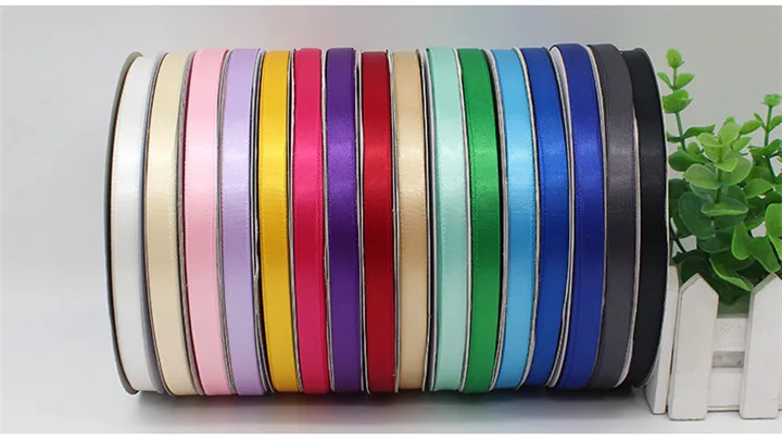 3  100Yardx1cm Ribbon Wedding Decoration Birthday Party Supplie Make Bows Gift Flowers Balloon Satin Ribbon Handmade Diy Ribbon Fabric