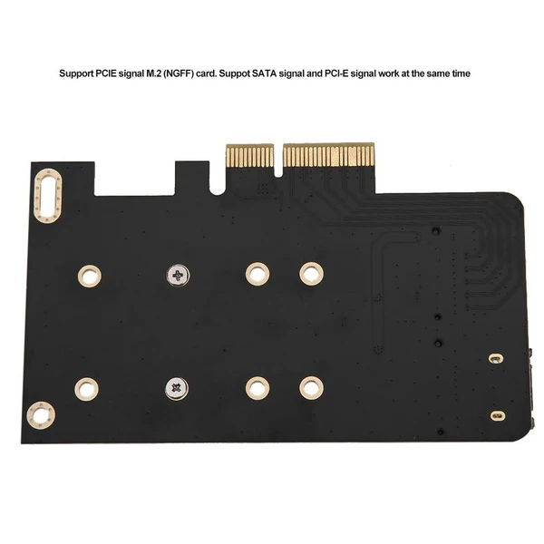 Pa02 Rtk Ngff M.2 в конвертер PCI E адаптер Pci X4 Ssd для 2280 мм B ключ + M черный| |