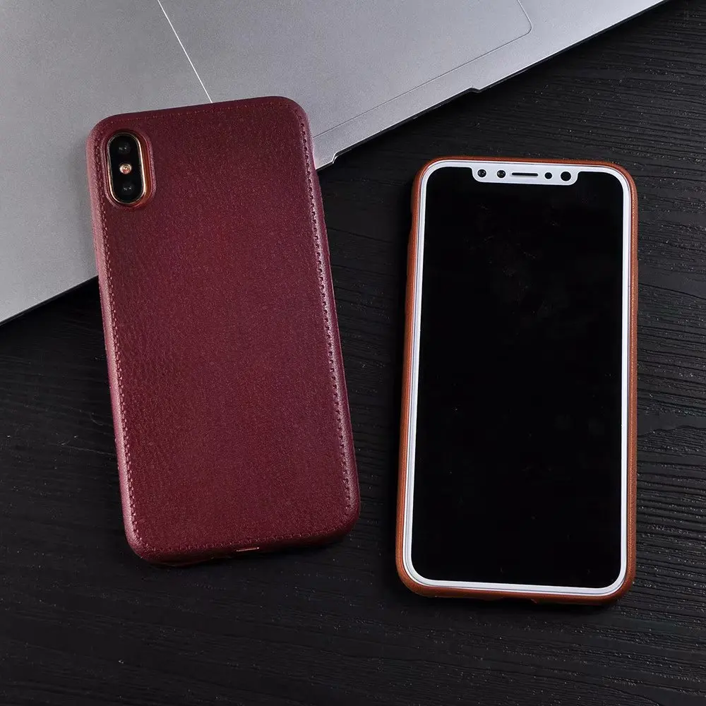 Чехол для телефона из искусственной кожи iphone 7 8 6 6s plus мягкий черный чехол ТПУ X XS MAX