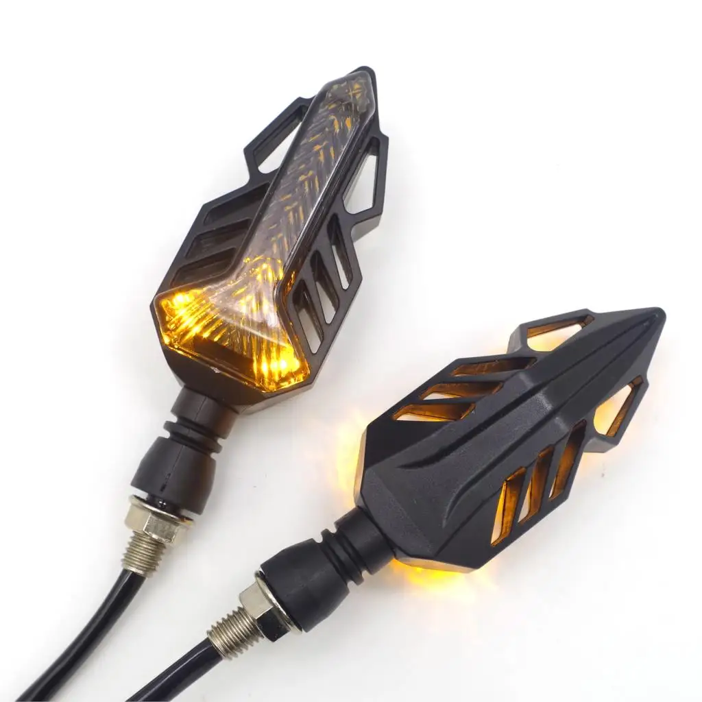 

LED Motorcycle Turn Signal Lights Amber Indicators clignotant moto FOR bmw k1200r suzuki sv ybr 125 yamaha africa twin crf1000l