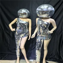 DC111 Сексуальная dj одежда для сценического шоу со светодиодным