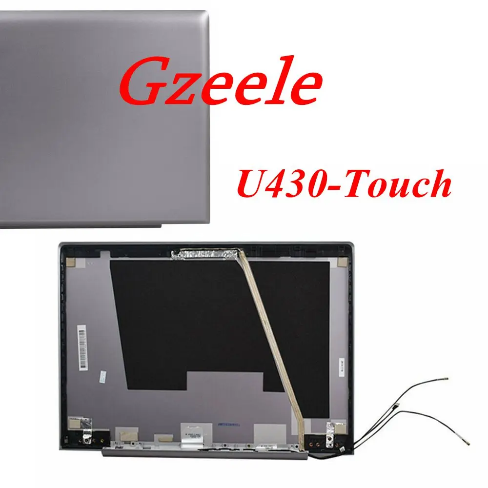

GZEELE New LCD Back Cover Lid 3CLZ9LCLV00 90203118 For Lenovo IdeaPad U430T U430-Touch Touch Lcd rear back cover GREY top case