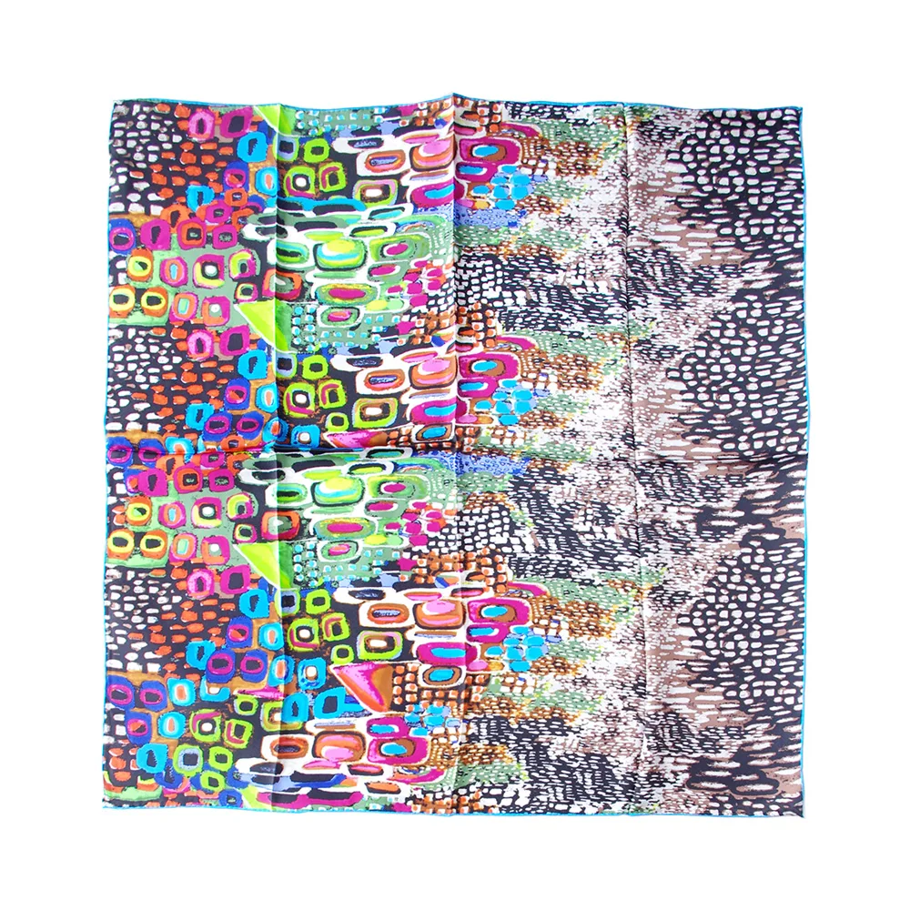 

Fashion Brand New Silk Scarf 100% Silk Women Wraps & Scarves Printing Design Large Handchief Handrolled