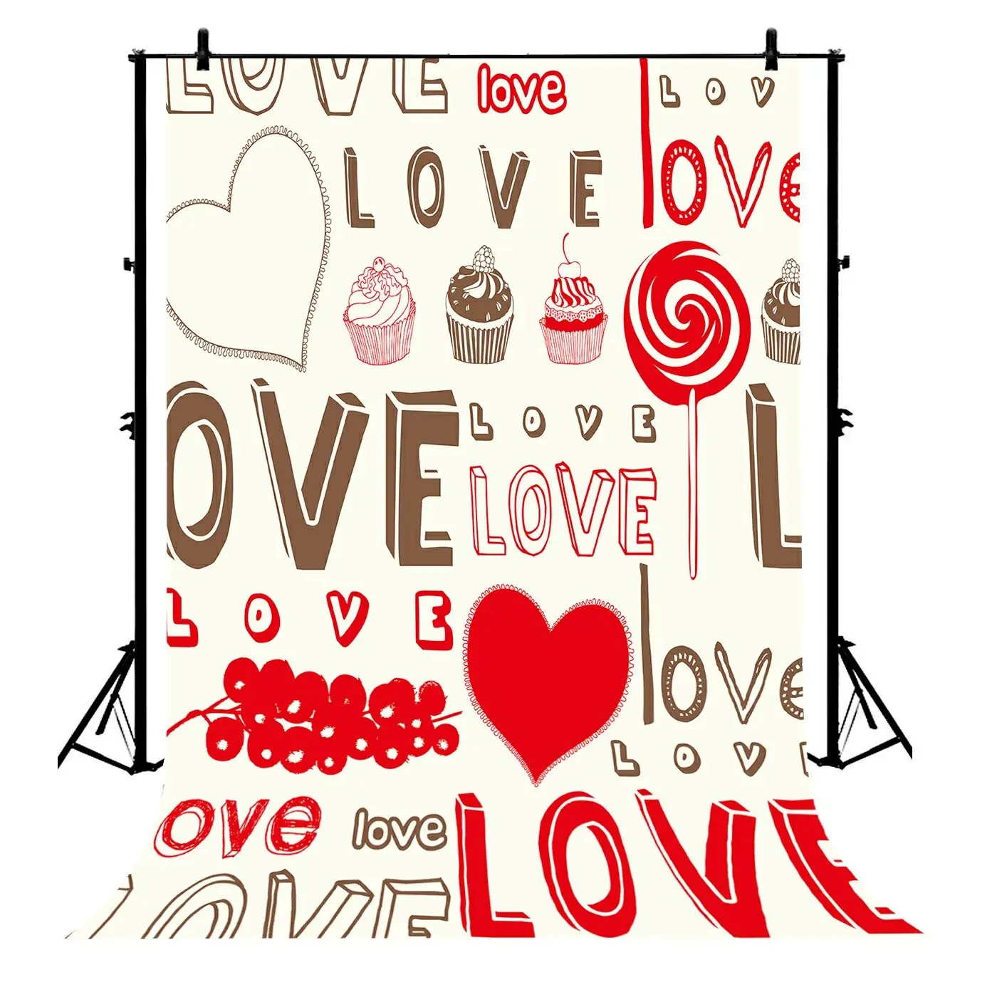 

5x7ft Valentine Day Polyester Photo Background Portrait Backdrop
