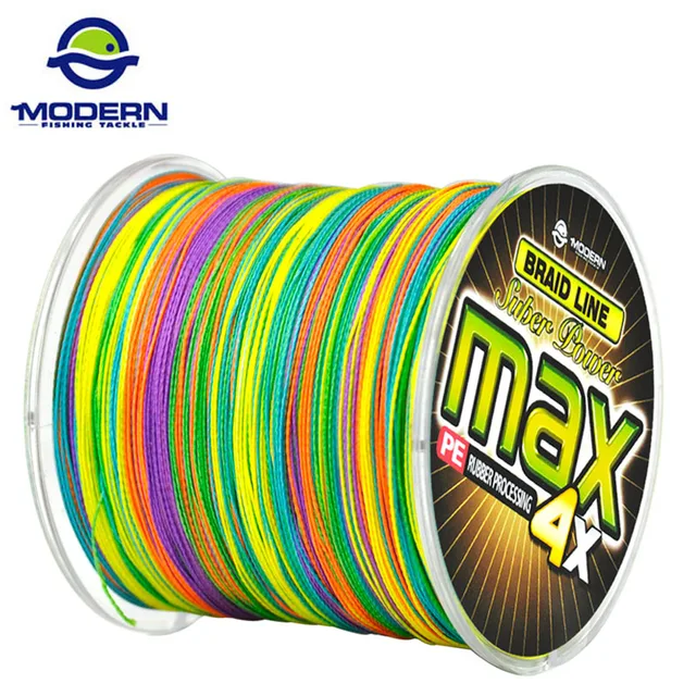 US $4.70 300M MODERN Carp Fishing Line MAX Series 1M 1color Multifilament PE Braided Fishing Rope 4 Strands 