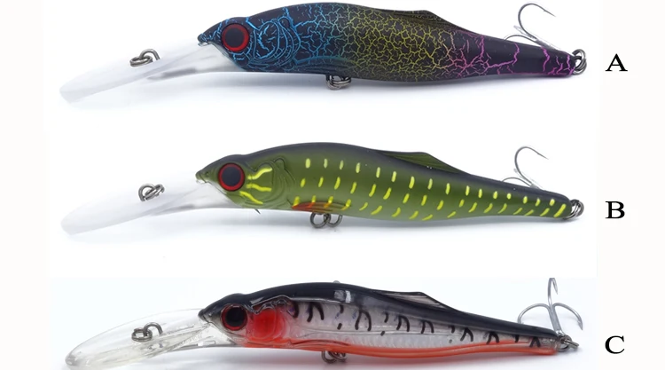 Sea Fishing Lures Trout Wobbler 1pc 14cm 44g 2-5m Large Plastic Minnow Bass Tuna Minnow Deep Sea For Trolling bait hard (6)