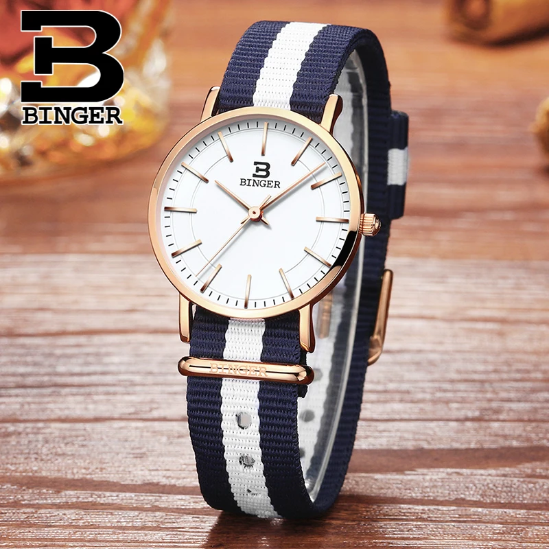Pulso Colorido Listras Lona de Nylon Pulseira de Relógio Unisex Reloj
