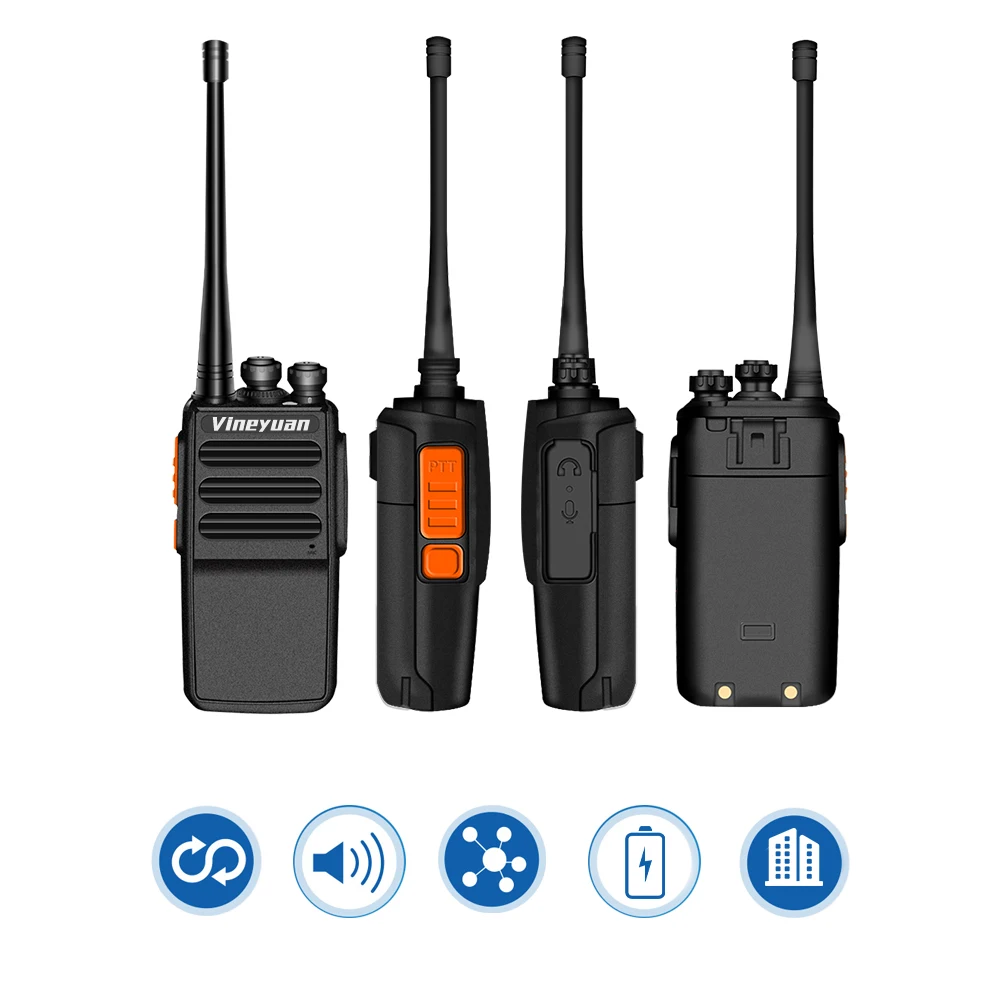 Vineyuan Walkie Talkie J-C5 Plus 5 Вт UHF 400-470 МГц двухстороннее радио портативный 16CH FM приемопередатчик CB радио домофон