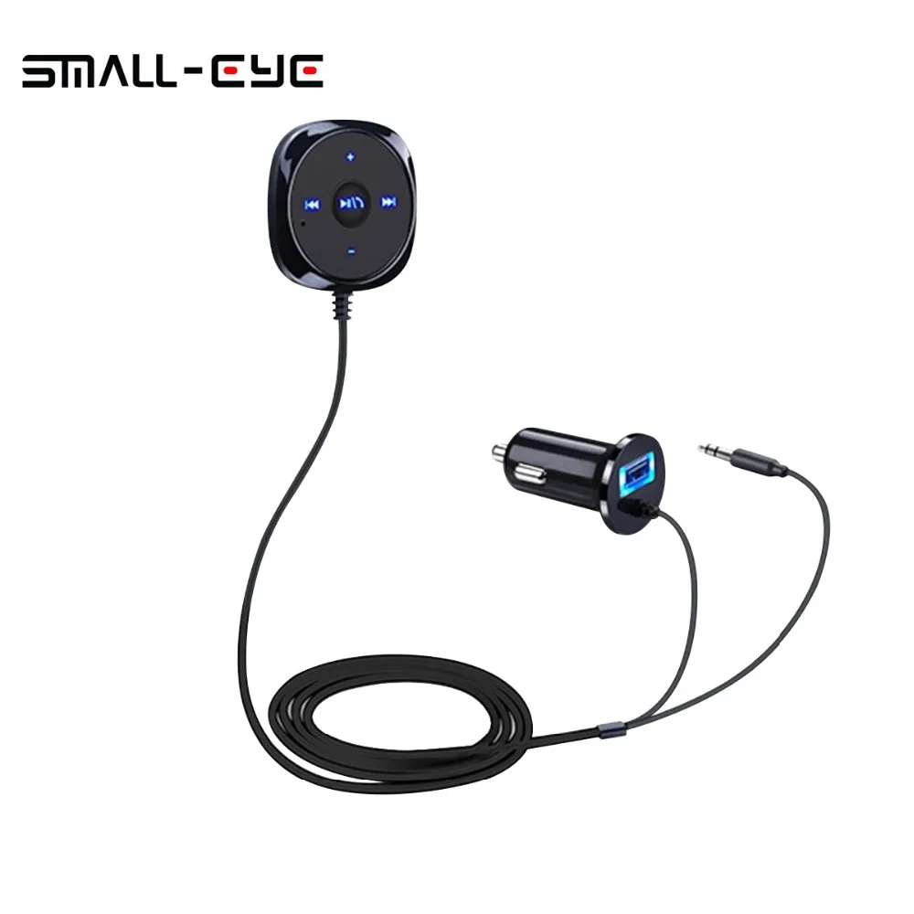 МАЛЫЙ ГЛАЗ Беспроводной Bluetooth Car Kit аудио Музыка приемник 3 5 мм адаптер громкой