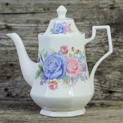 Модный Британский костяной фарфор, кофейник, европейский стиль, послеобеденный чайный сервиз, керамический чайник, кофейник, цветочный чайник, фарфоровый горшок - Цвет: M