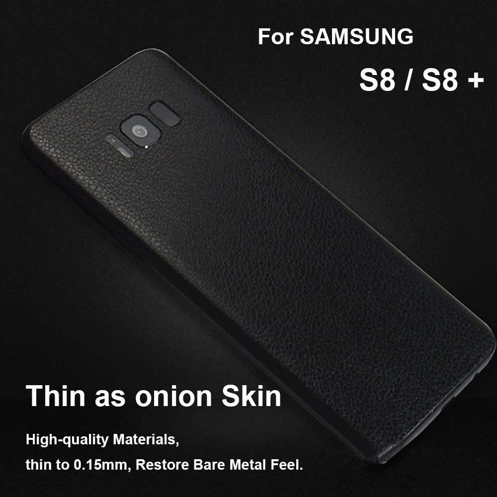 Back Film For Samsung Galaxy S8  S8 Plus Luxury Leather Skin Protective Film Sticker For Samsung Galaxy S8 S8+ Plus YIESOM New (3)