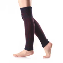 Женские зимние длинные гетры выше колена, разноцветные пыльники для девочек, модные теплые осенние женские вязаные гетры в полоску