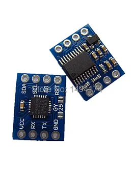 

WQScosea Q8S-61 MPU-6050 MCU Gyroscope Accelerometer Tilt Angle Sensor MPU 6050 E-compass Tilt-compensated YAW ROLL PITCH Board
