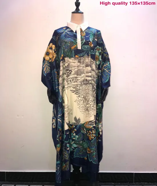 

African Dresses for women 2019 Super size Dashiki T-skirt style women dresses Beautiful printed Kaftan dress for women