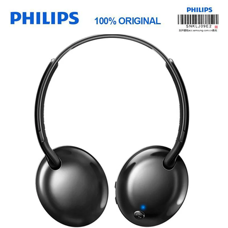 Подтвержденная Philips Беспроводной наушники SHB4405 с Bluetooth 4,1 литий-полимерный объем Управление для Note 8 S9