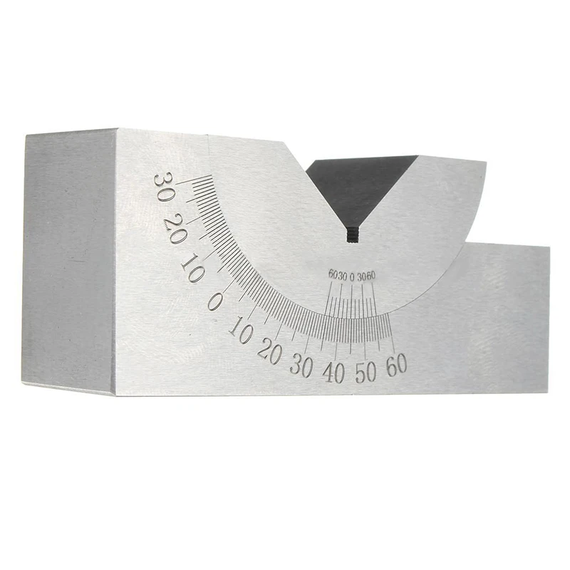 

Adjustable Micro Gauge Precision Gage 0-60 Degree Angle Plate V Block 75 x 25 x 32mm For Milling Machine