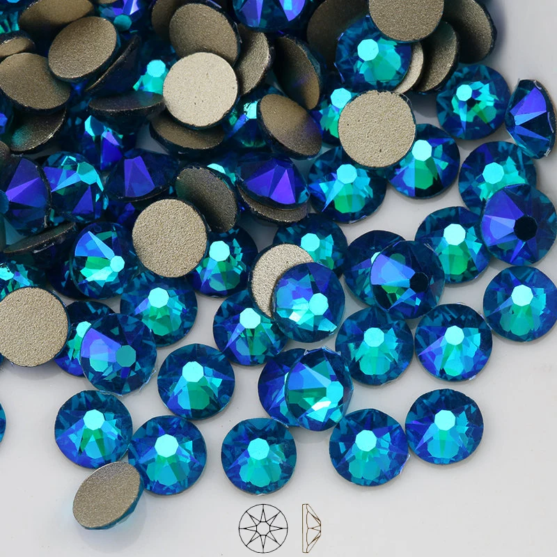 8 Big 8 Small Cut SS16 SS20 Many Colors AB Flat back DIY deco Non hotfix Rhinestones for Rhinestone & Decoration Glue On Stone