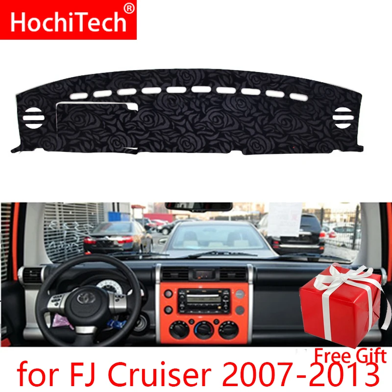 Rose Pattern Non-slip Dashmat Dash Mat Dashboard Cover Pad Carpet Car Sticker for Toyota FJ Cruiser 2007-2013 Styling | Автомобили и