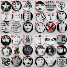 Италия fornasetti декоративная тарелка креативный классический уход за лицом Паттен ретро кухня/бар/гостиная в скандинавском стиле блюдо Декор