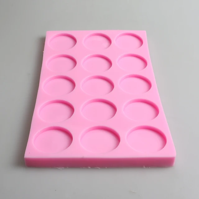 New 15 Holes Round Shaped Silicone Soap Molds For Hotel Handmade New 15 Holes Round Shaped Silicone Soap Molds For Hotel Handmade Trial Products Sample Sack Mould