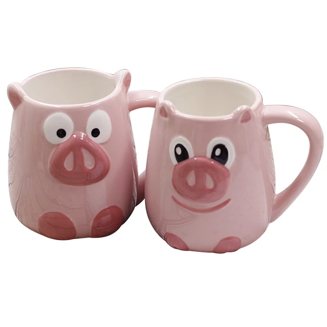 Pig Coffee Tumbler Travel Mug with Lid Cute Birthday Gifts for