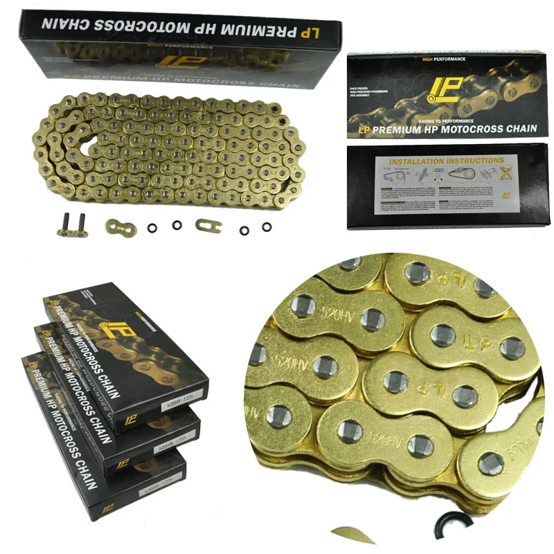 Ceny 428 520 525 530 o ring łańcuch motocyklowy do KTM YZ CRF XR RM DR CR YZF GSXR 125 150 200 250 400 600 motocykl trójkołowy ATV UTV