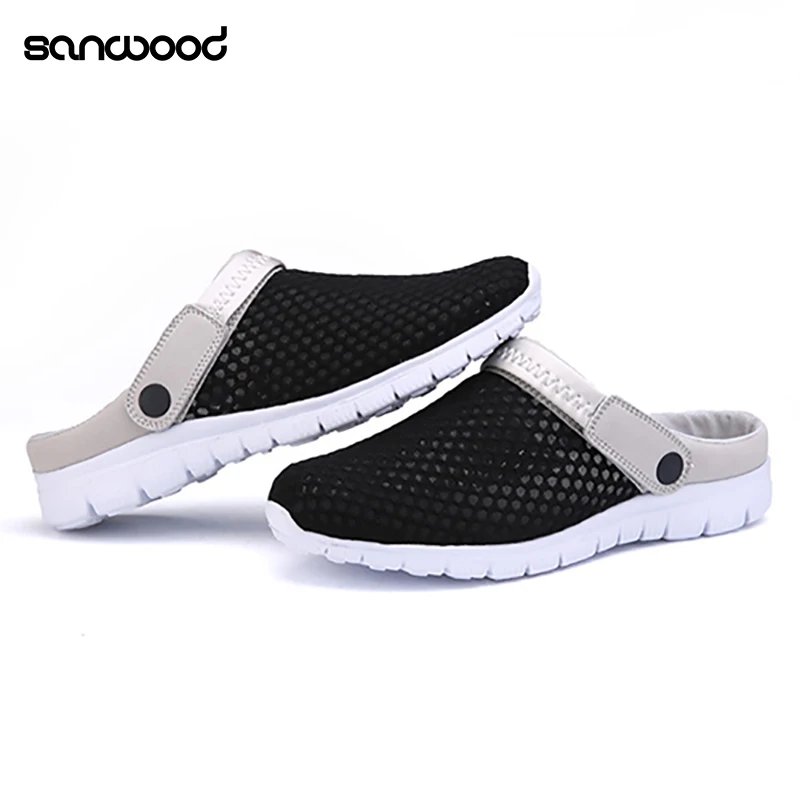 2016 New Fashion Men Summer Casual Hollow Sandals Mesh Beach Slippers ...