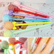 20 шт./лот новые школьные принадлежности леденец шариковые канцелярские принадлежности для творчества ручка в форме конфет ручки для письма канцелярские школьные принадлежности