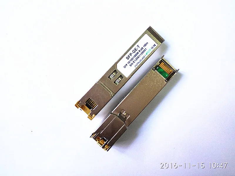 10 шт./лот волоконно оптический 1000base T медный SFP Магнитный модуль