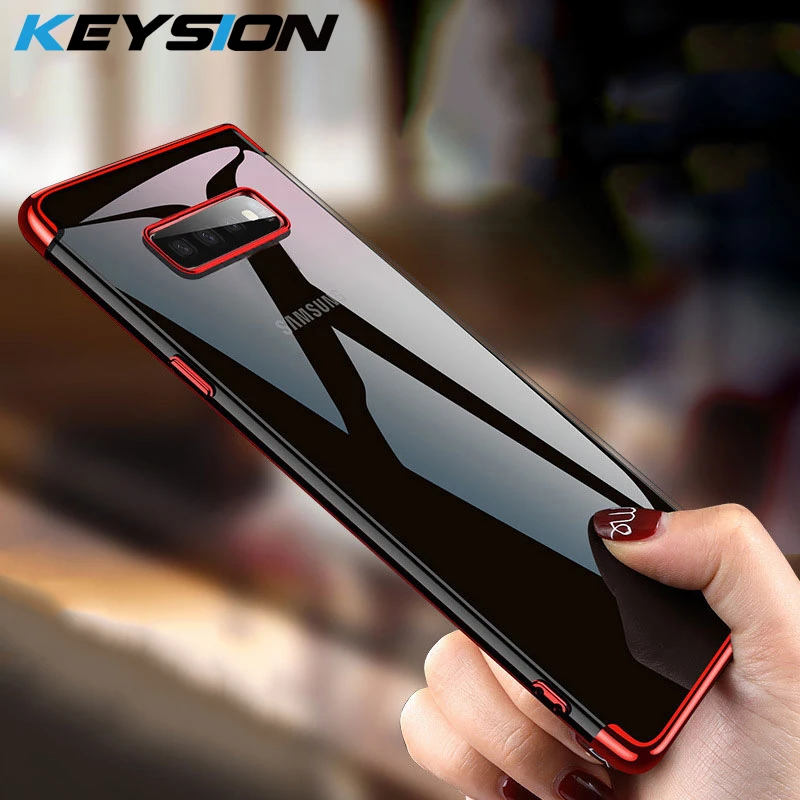Чехол для телефона KEYSION Samsung Galaxy S10 Plus S10e S9 прозрачный силиконовый чехол бампер из