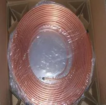 1M 3mm*0.5mm TPm2 Red Copper coil(pipe),Copper pipe,air-condition Copper tube(pipe),T2 material 99.9% laptop heat pipe
