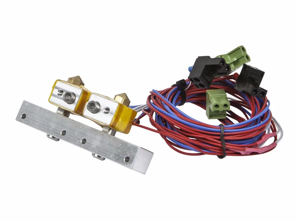

A Funssor 3D Printer MK10 Extruder Heating Assembly Replacement kit for Monoprice Dual Extrusion Maker Architect 3D Printer part