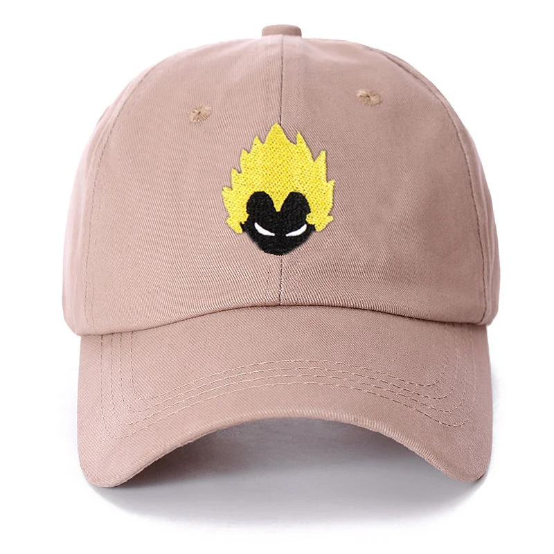Khaki Унисекс Dragon Ball кепки хлопчатобумажная бейсболка взрыв головы молодежи вышивка для женщин Мужская бейсболка уличная Snapback шапки - Цвет: Khaki