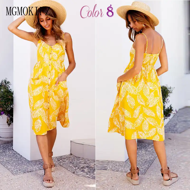 sunflower midi dress