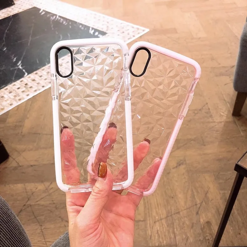 Luxury Diamond Transparent Soft TPU Phone Case for IPhone X 6 XS 6S 7 8 XR MAX Plus Back Cover |