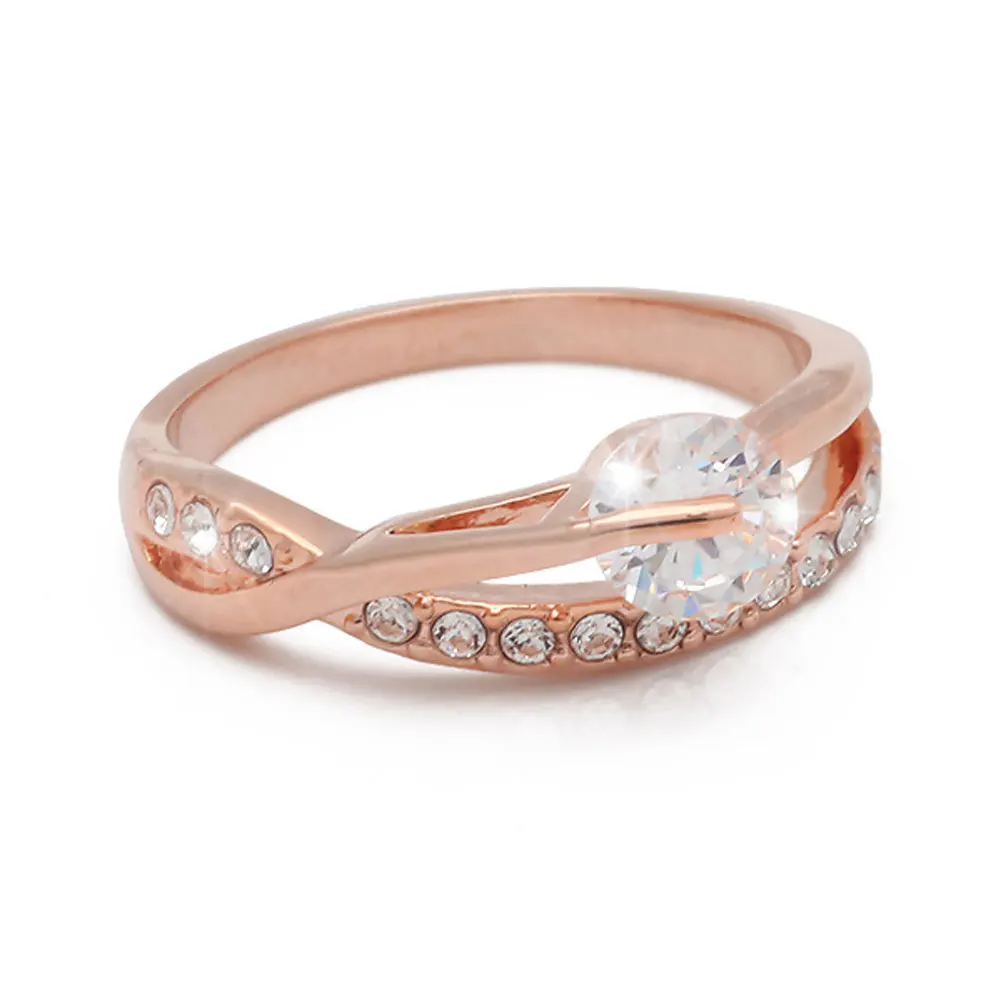 6.5 Size Crystal Promise Zirconia Rings Wedding/Party/ Anniversary