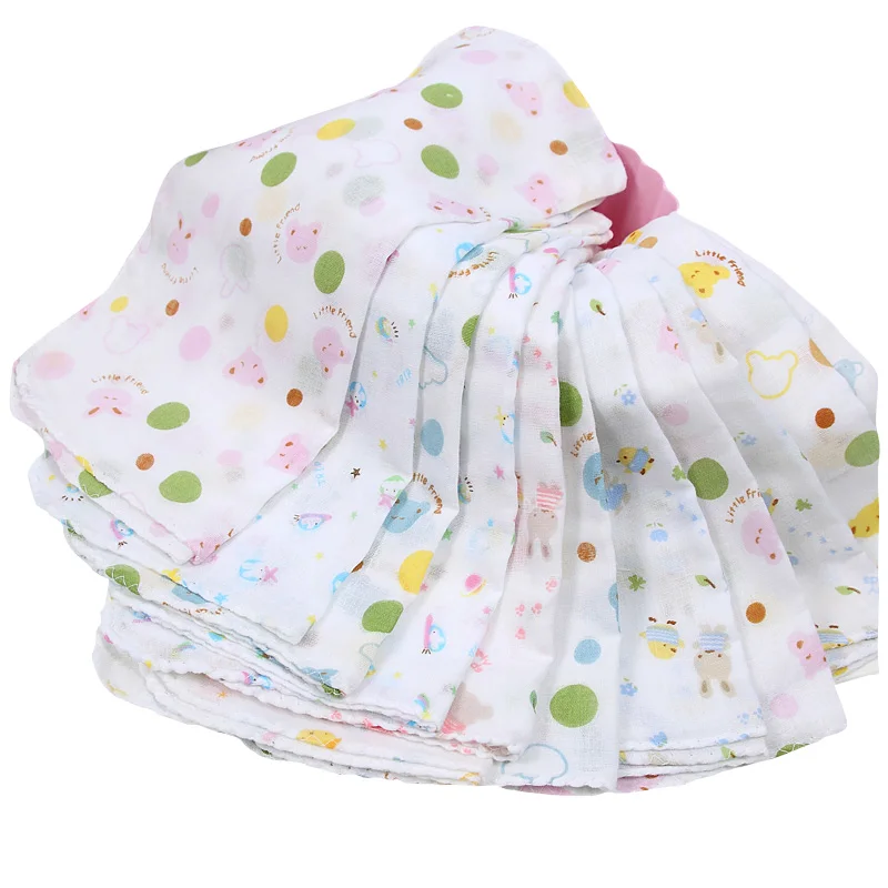15pieces/lot 31x31cm large 100 cotton Baby Gauze Muslin Washcloth Baby