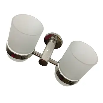 

Toothbrush Holder with Solid Base Toothbrush Set Stainless Steel Bracket with Cups for Bathroom and Kitchen